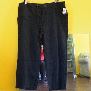 INC International Concepts 100% Linen Pants Sz 24W